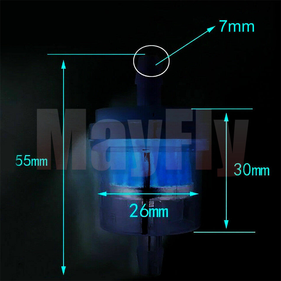 4pcs Motorcycle Dirt Pocket Bike Scooter Oil Filter Petrol Gas oline Fuel Filter