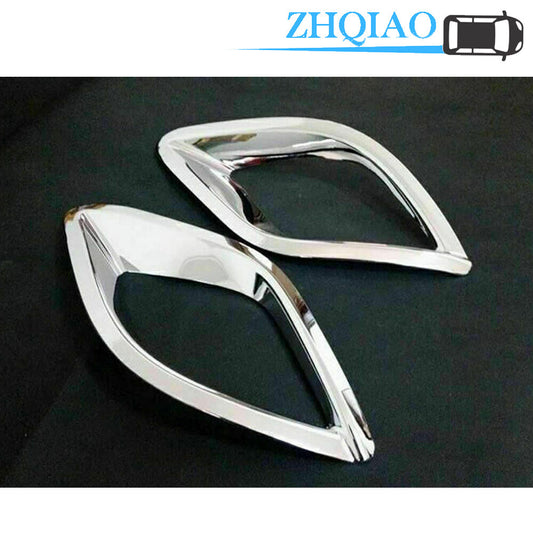 Chrome Rear Foglight Fog Light Lamp Bezel Cover Trim Fits for Mazda CX-5 2015