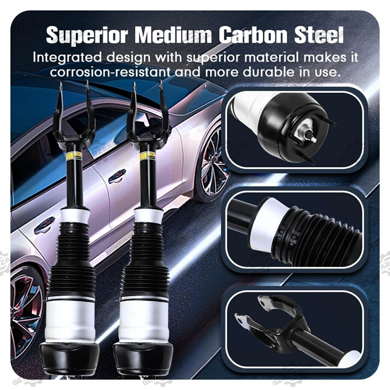 Pair Front Air Suspension Shock Struts w/ADS for Mercedes W166 X166 GL450 SY