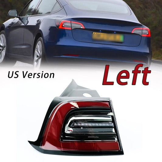 Left outer LED rear brake stop light taillight applicable to for Tesla Model 3 2017 - 2021