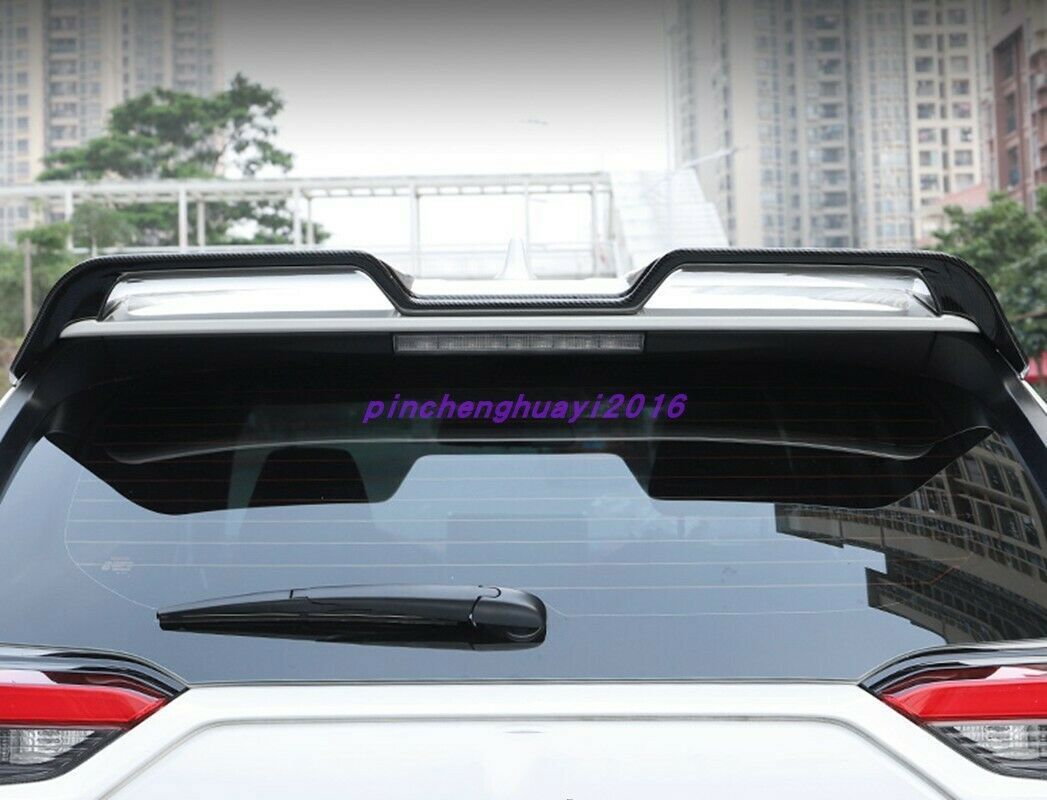 Carbon fiber Rear Trunk Spoiler Boot Lip Wing Cover for Toyota RAV4 2019-2024