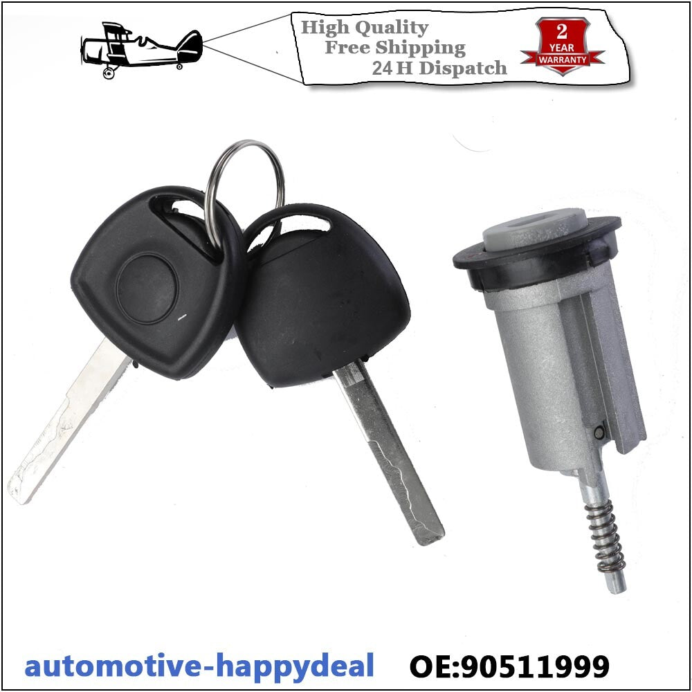 Ignition Barrel Switch 2 Keys for Vauxhall Astra Combo for Corsa Meriva Tigra Zafira