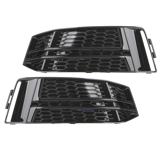 Front Bumper Fog Light Grille Cover Cap For 2016-18 for AUDI A4 B9 S-LINE Right Left