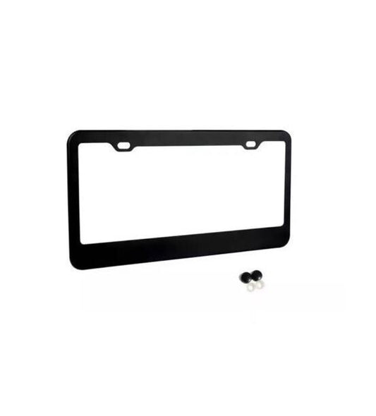 Car license plate frame cover cap rear trunk boot matte black for Nissan