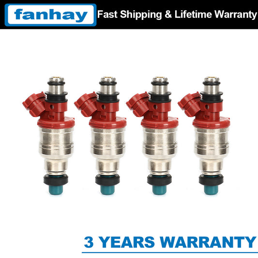4x for Toyota 4Runner Pickup T100 22RE 2.4L 1989-1995 Fuel Injectors 23250-35040