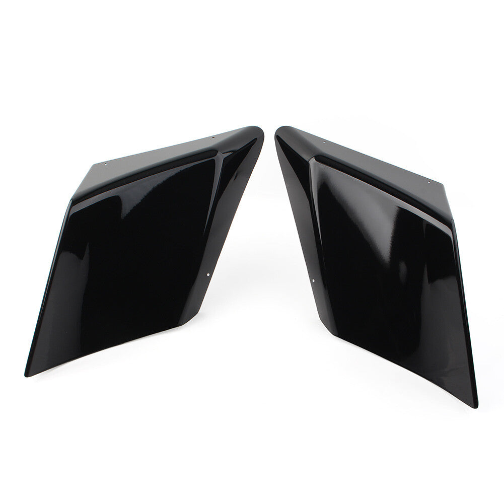 Stretched Extended Side Cover Fit for Harley Road Electra Glide 1989-2013 Vivid Blk