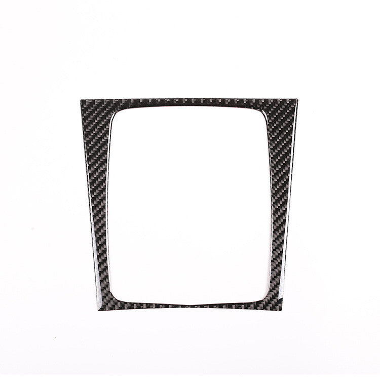 Carbon Fiber Interior Gear Panel Frame Cover Fit for Mercedes C class W204 07-14