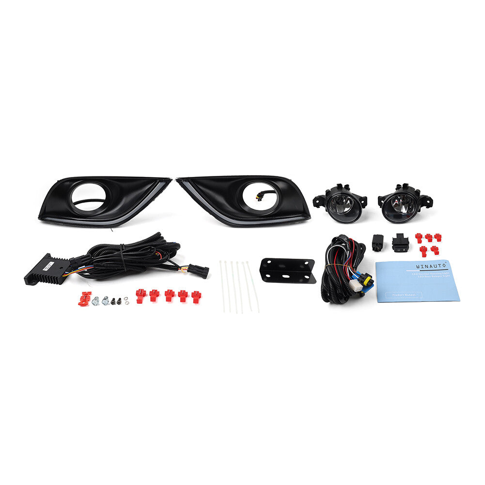 Daytime Running Light Fog Lamp Kit for Nissan Versa 2014-2019