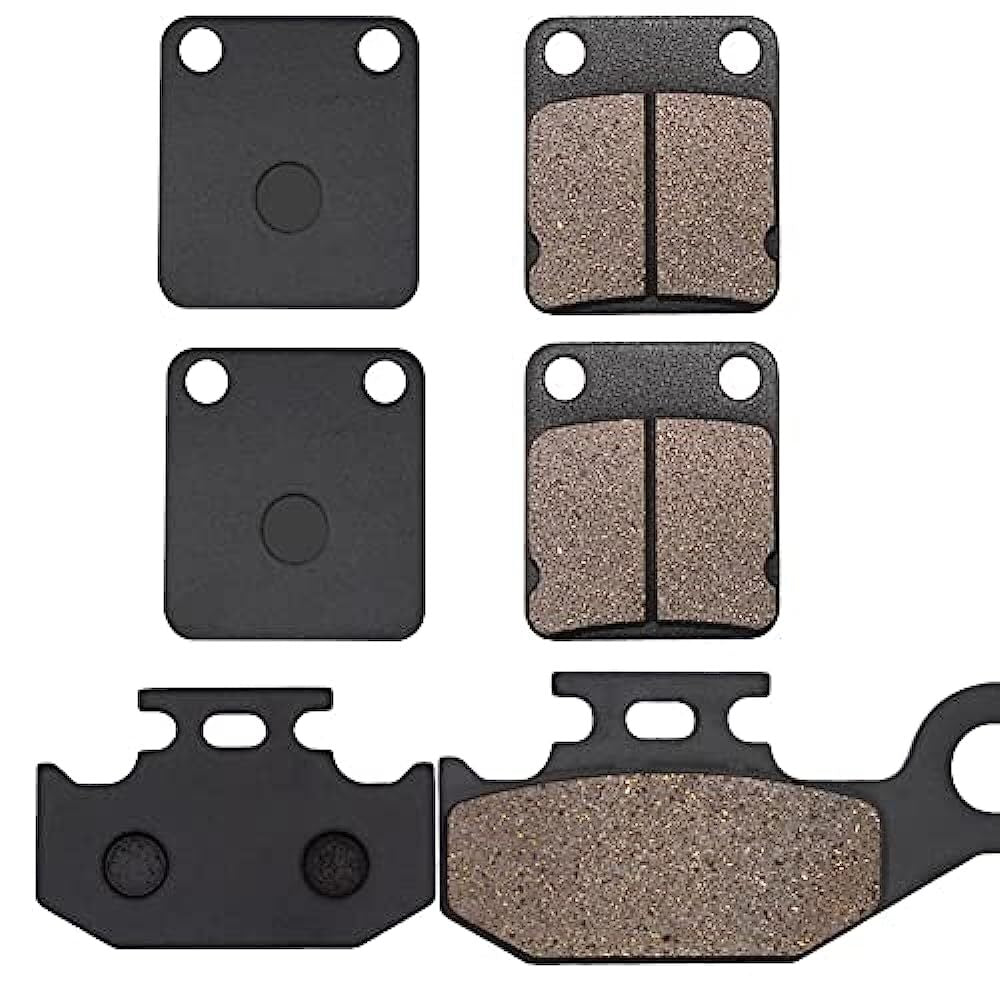 Front and Rear Brake Pads for YAMAHA YFM 450 Wolverine 2006-2007 ,Grizzly 4x4