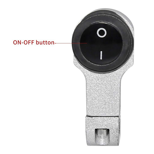 Waterproof ON OFF Switch 22mm Universal Motorcycle Handlebar Headlight Switch