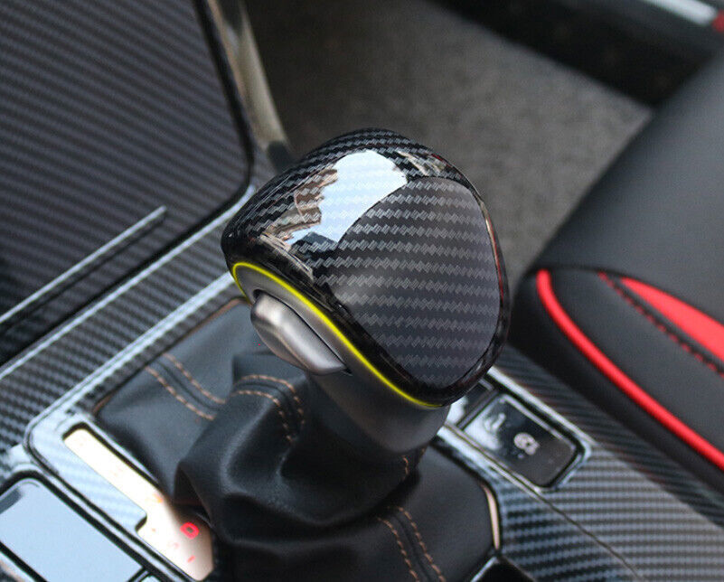 for Kia Forte K3 2019-23 Carbon Fiber Look Gear Shift Knob Sticker Cover Trim 1P