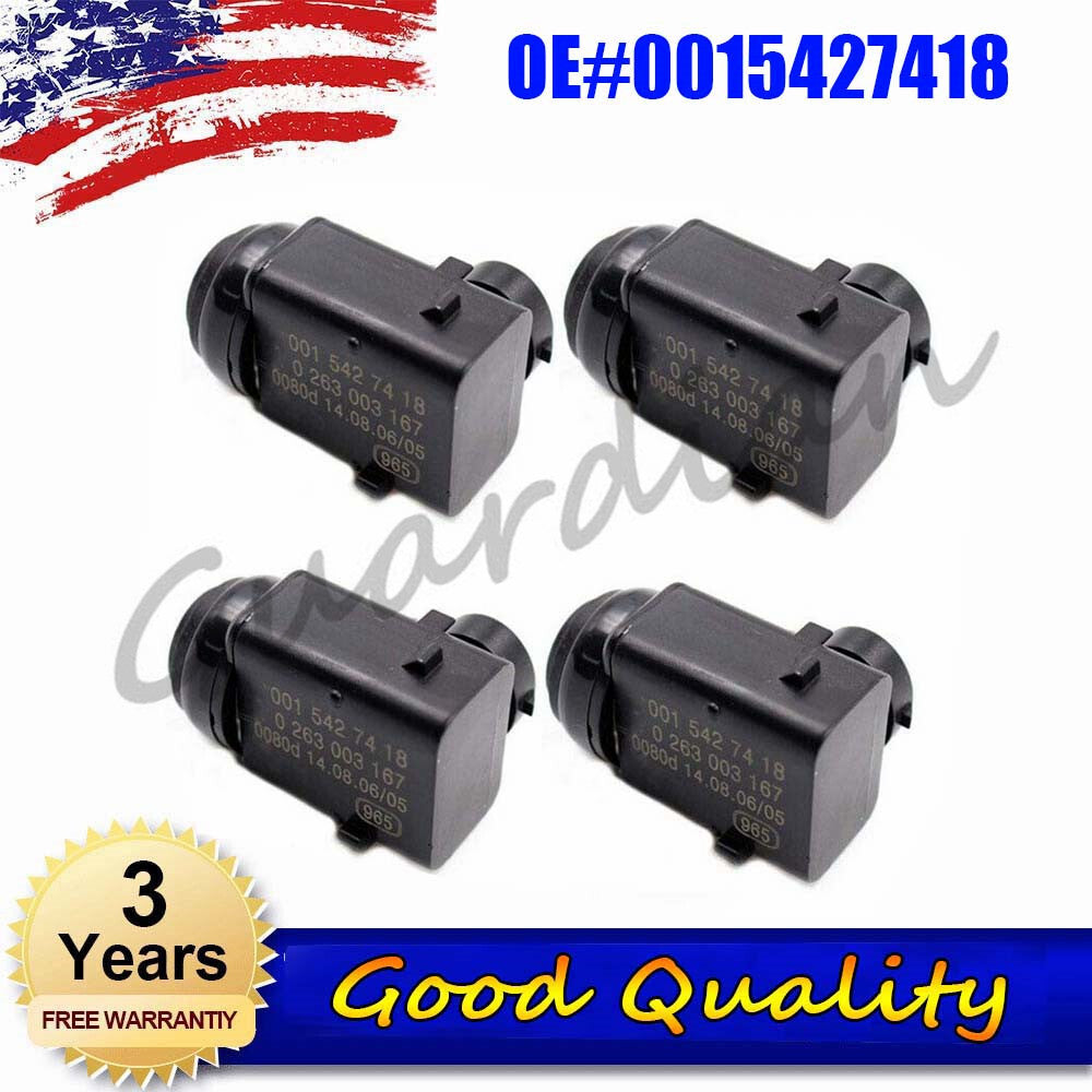 4-pack PDC parking sensors 0015427418 suitable for Mercedes-Benz SLK55, AMG SLK350, SLK300