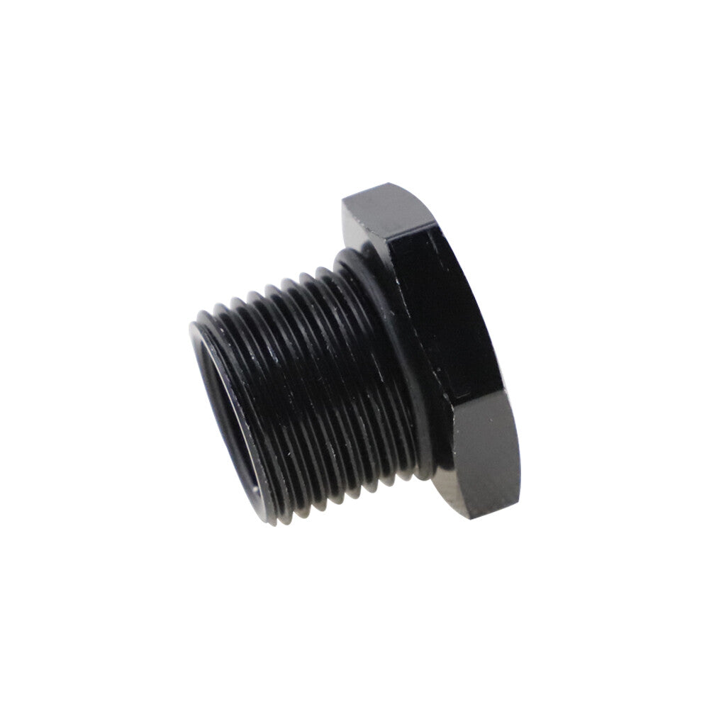 2-Pack Black Aluminum 5/8x24 to 13/16x16 Automotive Threaded Oil Filter Adapters