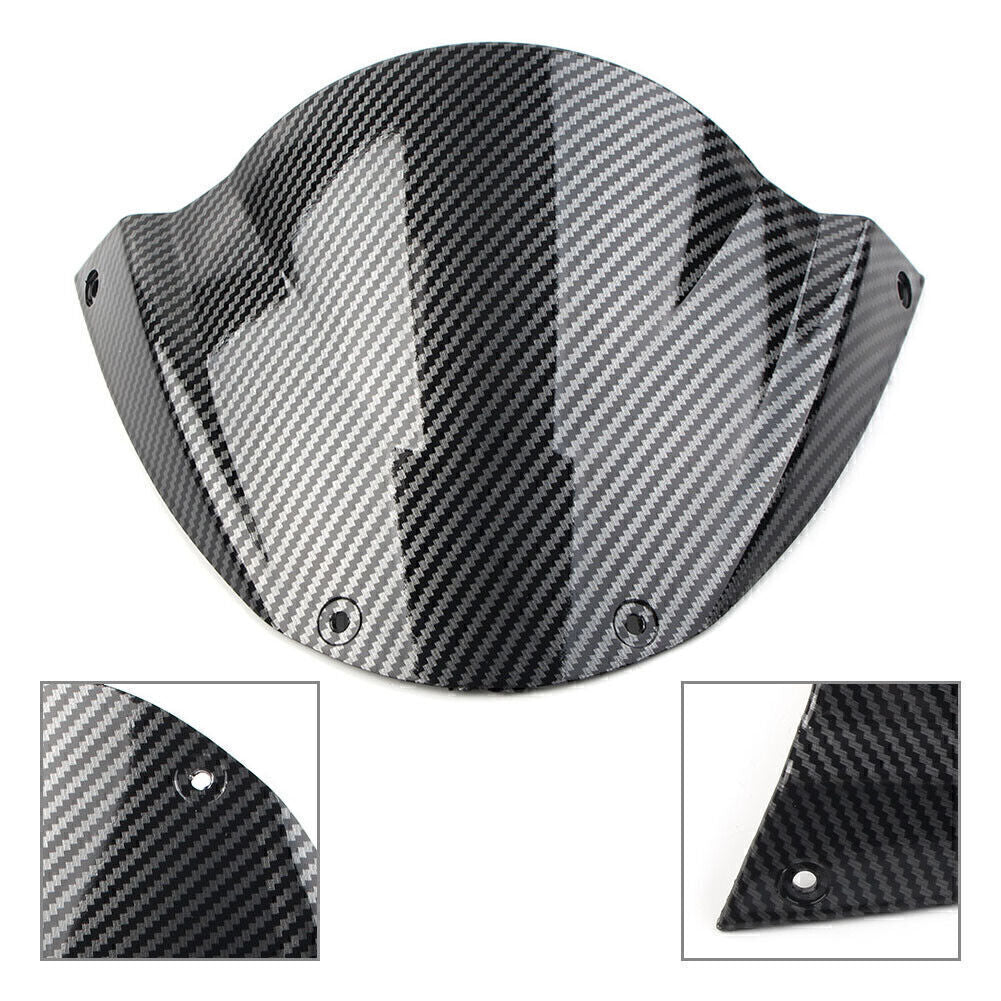 Carbon Fiber Pattern Windshield Windscreen Fit for Ducati Monster 696 796 1100/S/EVO