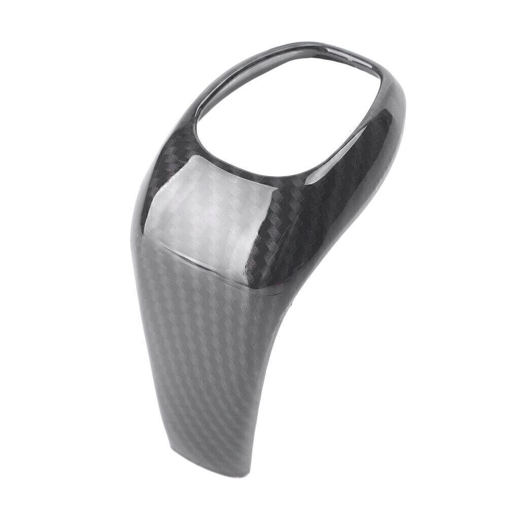 Car Gear Shift Knob Cover Trim Black Carbon Fiber Style for 2016 2017 for BMW X1 F48