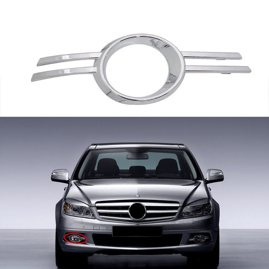 Right Fog Light Lamp Cover Chrome Molding for Benz C-Class W204 C200 2007-2011