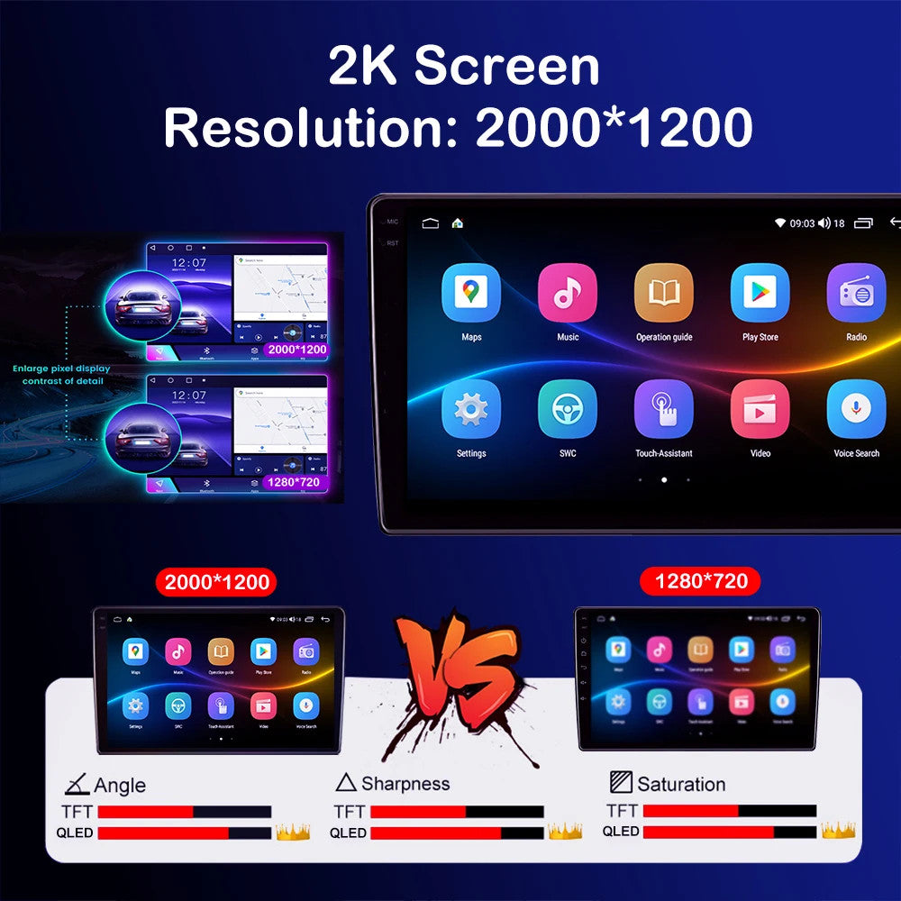 Android CarPlay Car Radio for Suzuki Alto K10 2015-2018 Stereo GPS Player Screen