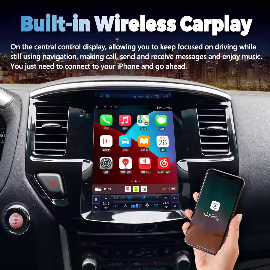10.4 for Tesla Android Car Radio Stereo for Nissan Pathfinder 2012-2020 GPS Navi