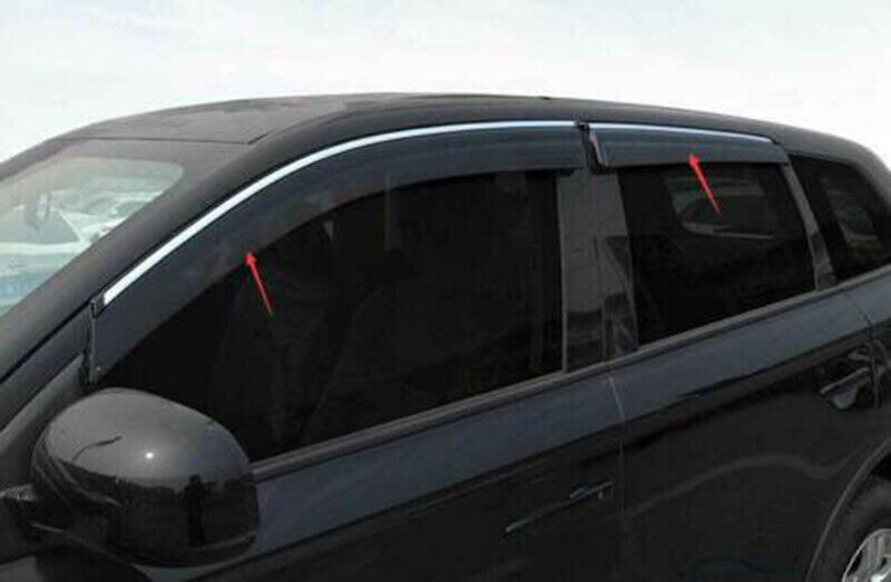 for Mitsubishi Outlander 2013-21 Window Sun Vent Visor Rain Guards Deflector 4x