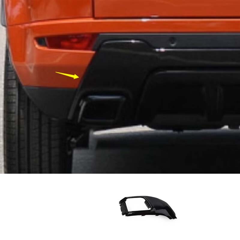 Glossy Black Rear Tail Exhaust Tip Pipe Cover LH for Range Rover Evoque 2012-19