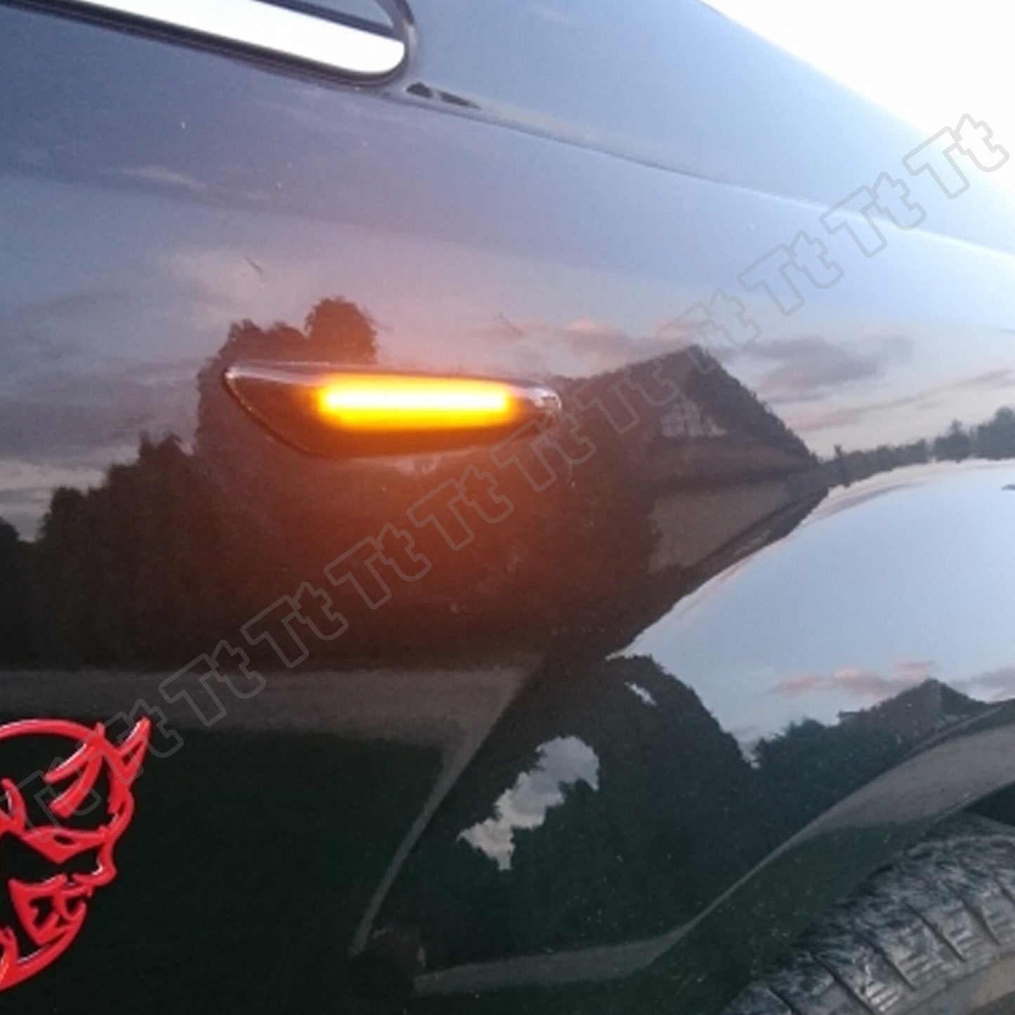 Sequential smoked LED side marker lights suitable for BMW E60 E61 E82 E88 E90 E91 E92 E93