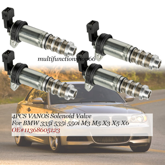 11368605123 4 VANOS solenoid valves suitable for BMW 335i 535i 550i M3 M5 X3 X5 X6 4.4L