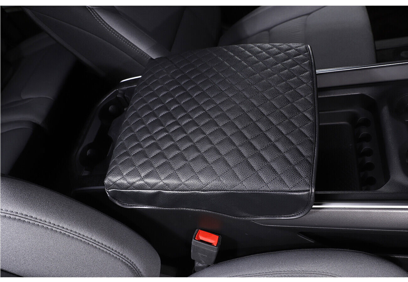 Black Leather for Dodge for RAM 1500 Accessories Armrest Case Leather Case 2020-2022