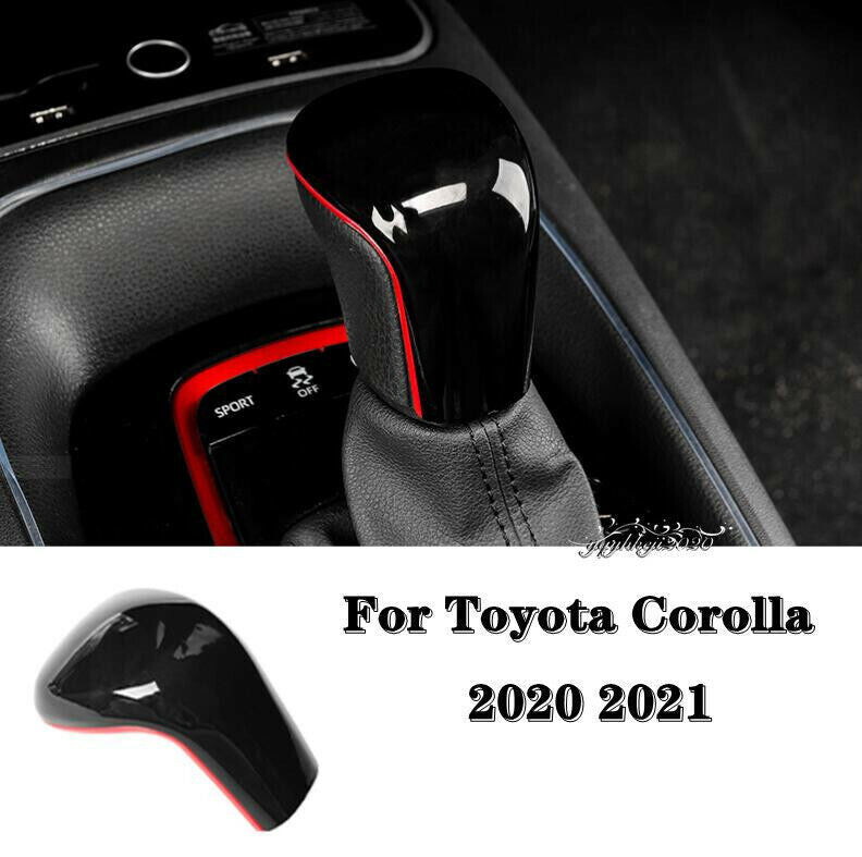 For 2019-2021 for Toyota for Corolla Hatchback RED+Black Interior Gear Shift Knob Cover