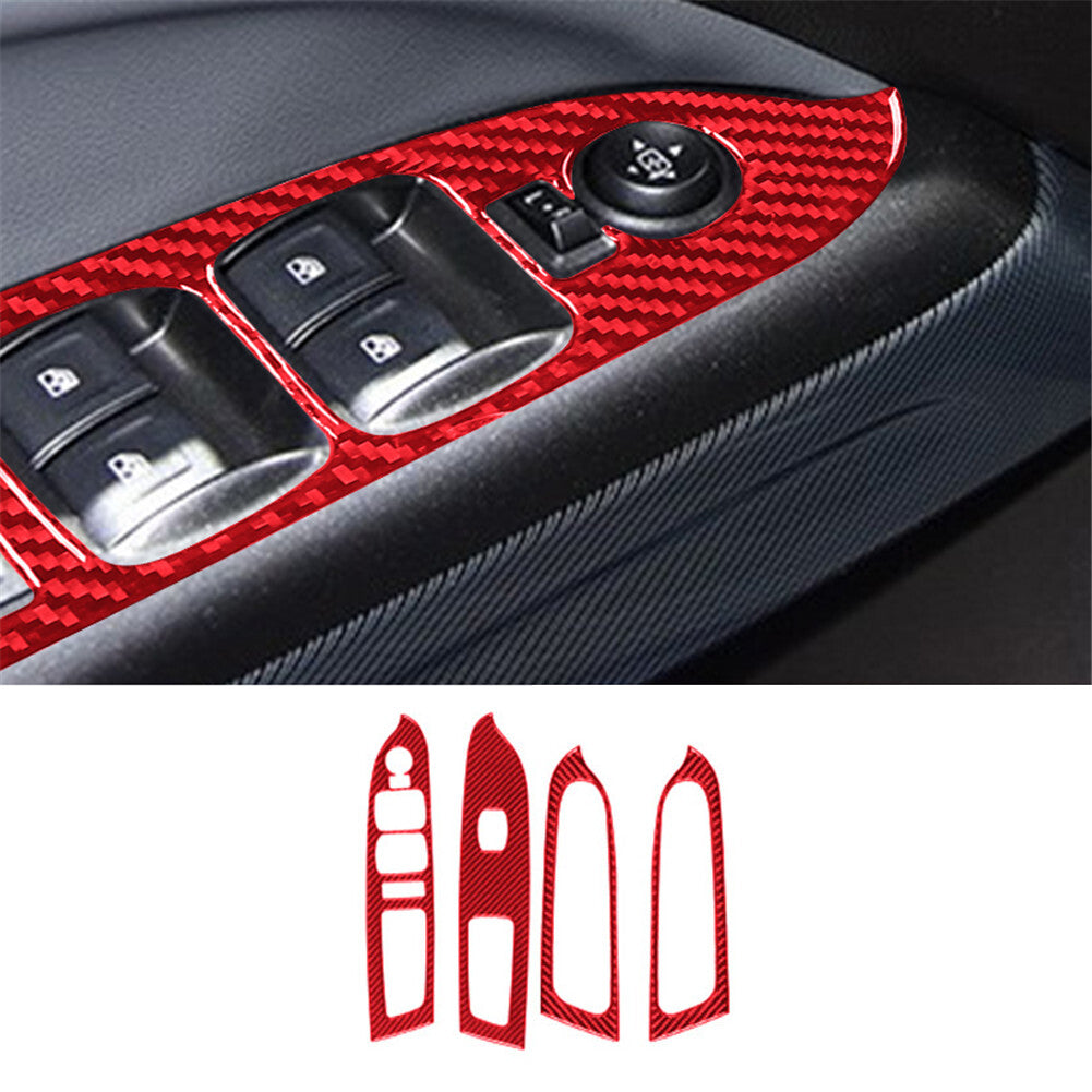 Window Switch Button Trim Cover for Chevrolet Colorado/ for GMC for Canyon 2015-2022 Red