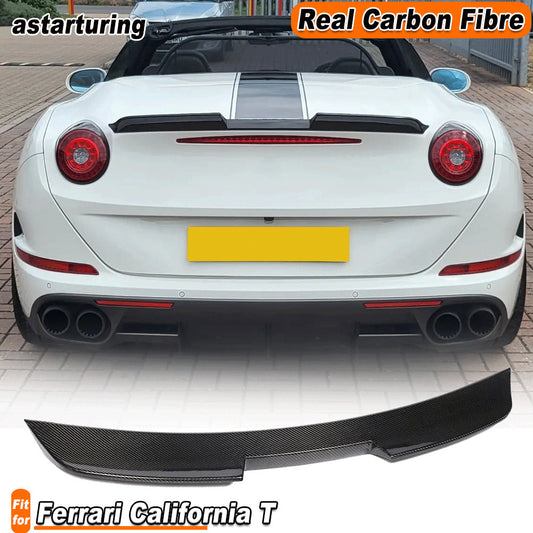 for Ferrari California T 2015-2018 REAL CARBON Rear Trunk Spoiler Tail Boot Wing
