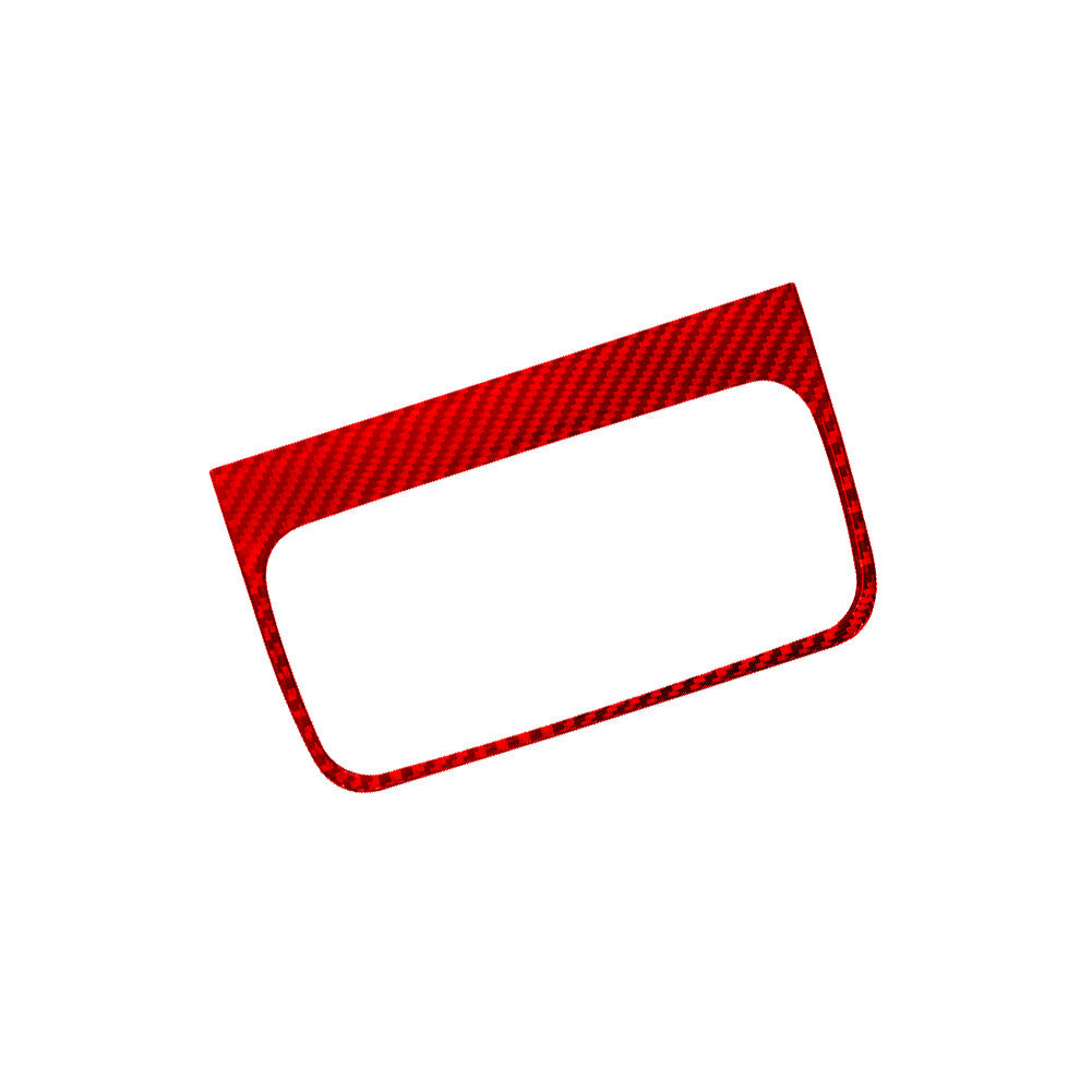 Red Carbon Fiber Rear Cup Holder Frame Trim Cover for KIA Sedona 2015-2016 A
