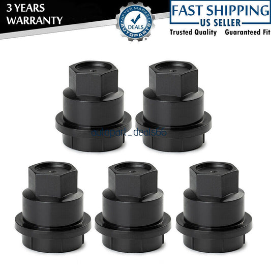 NEW 5Pcs Black Lug NUT Covers Cap fits for Chevrolet S10 Blazer for GMC Jimmy Sonoma US