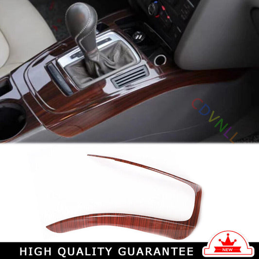 Car Inner Gear Shift Both Side Cover Trim 1 Fit for Audi A5 2008-2016 Red Wood