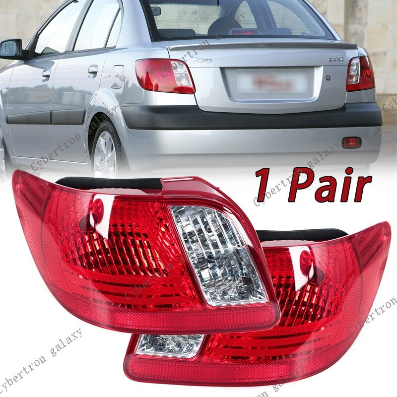 A pair of taillight and rear brake light assemblies for the for Kia Rio 2006 - 11 Rio 5 with lights.