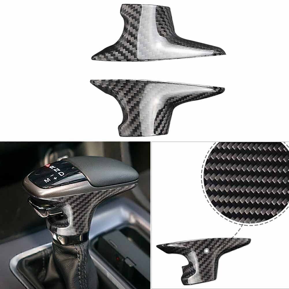 Carbon Fiber Gear Shift Knob Side Cover Sticker for Challenger Charger 2015-2020