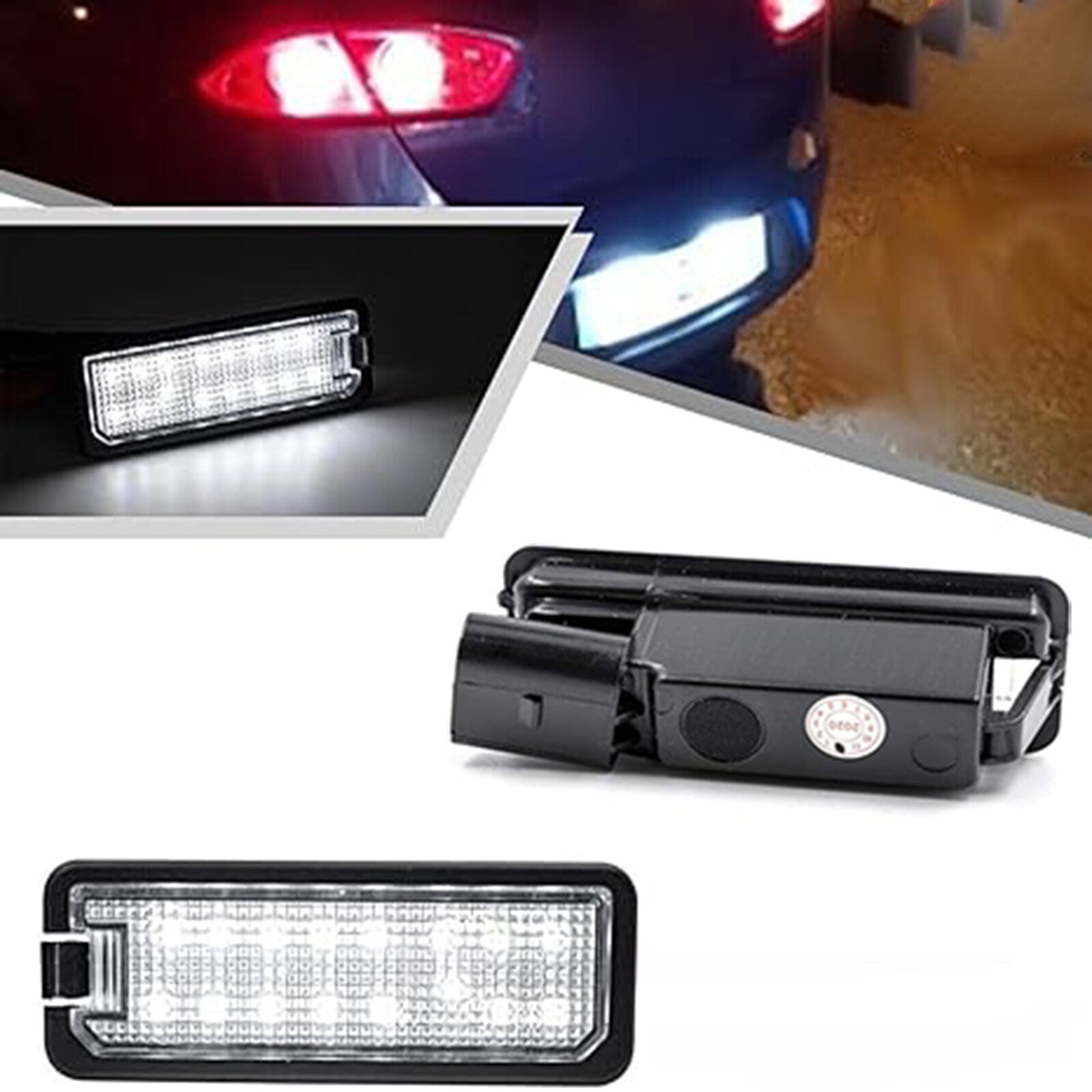 2Pcs. LED Licence for VW for Golf MK4 MK5 MK6 MK7 for Passat B7 Number Plate Light Lamp