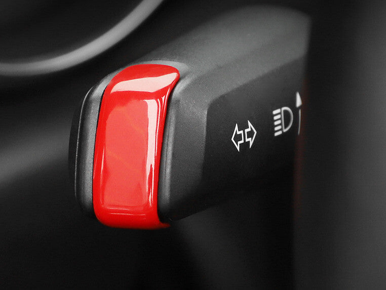 2PCS Inner Wiper Lever Blade ABS Red Cover Trim Fit for Jeep for Wrangler JL 18-2020
