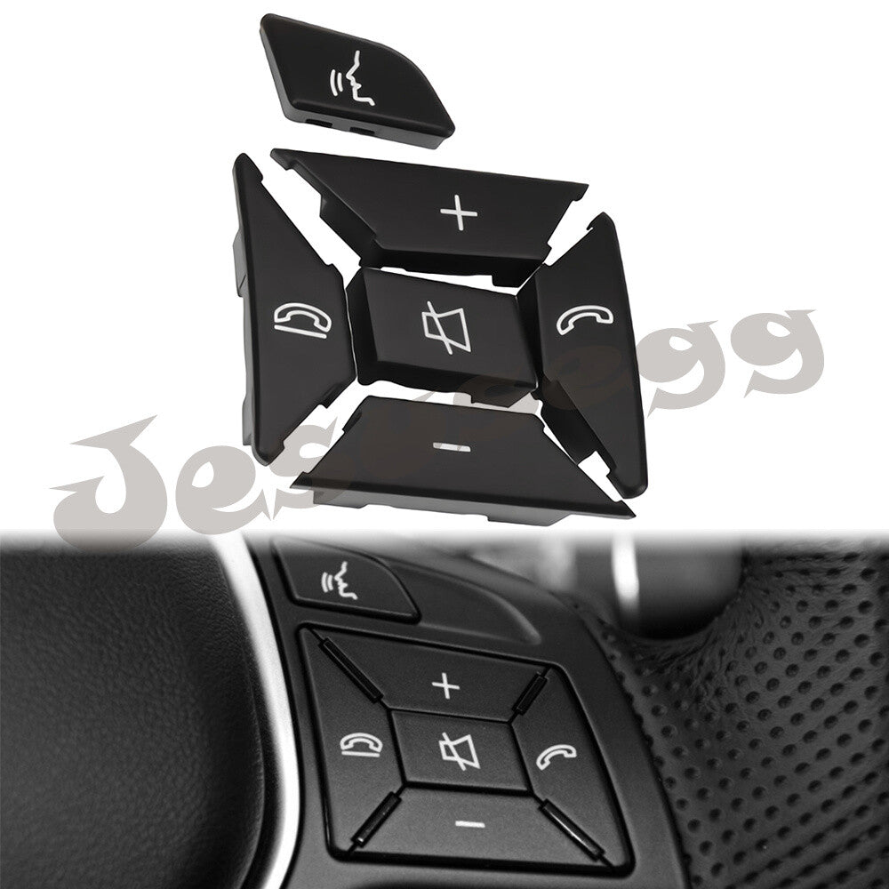 Right Steering Wheel Control Menu Switch Button for Mercedes C Class Black