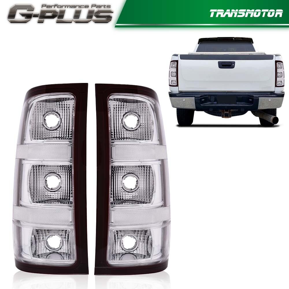 new taillights with bulbs, suitable for 2007-2014 for Chevrolet Silverado pickups.