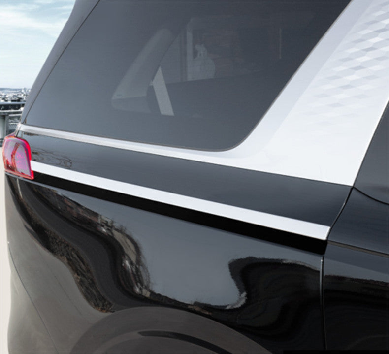 for Kia Carnival 22-23 Silver Steel Body Electric Door Slide Molding Strip Trim