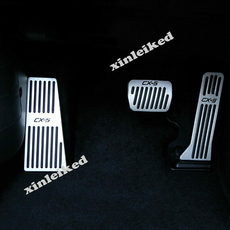 for Mazda CX-5 2017-2021 Alloy Non-Slip Automatic Gas Brake Foot Pedal Pad Cover