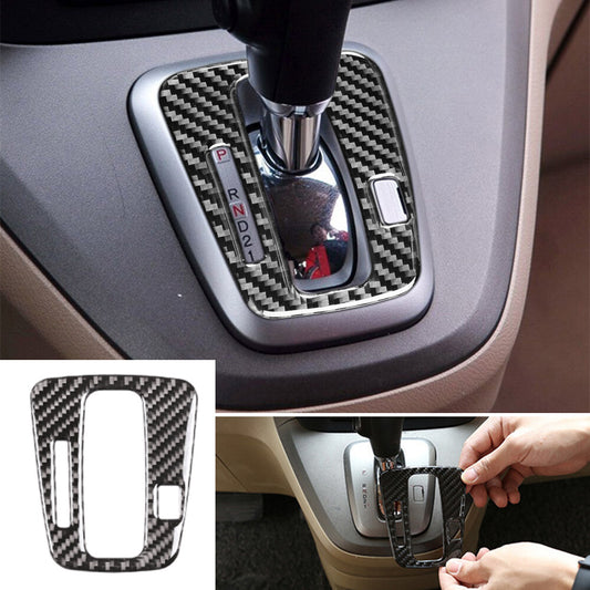 Carbon Fiber Central Conole Gear Shift Indicator Trim for Honda CR-V CRV 2007-11
