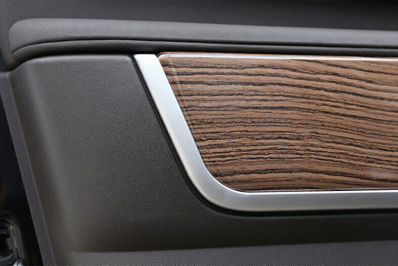 4X Sands Wood Grain Interior Door Panel Cover for Land Rover Discovery 5 2017-20