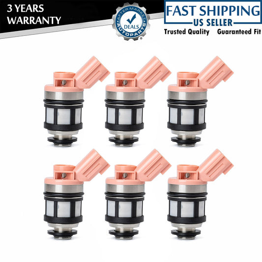6-piece fuel injector kit 16600-1800 for Nissan Xterra Frontier for INFINITI QX4 1996-2004