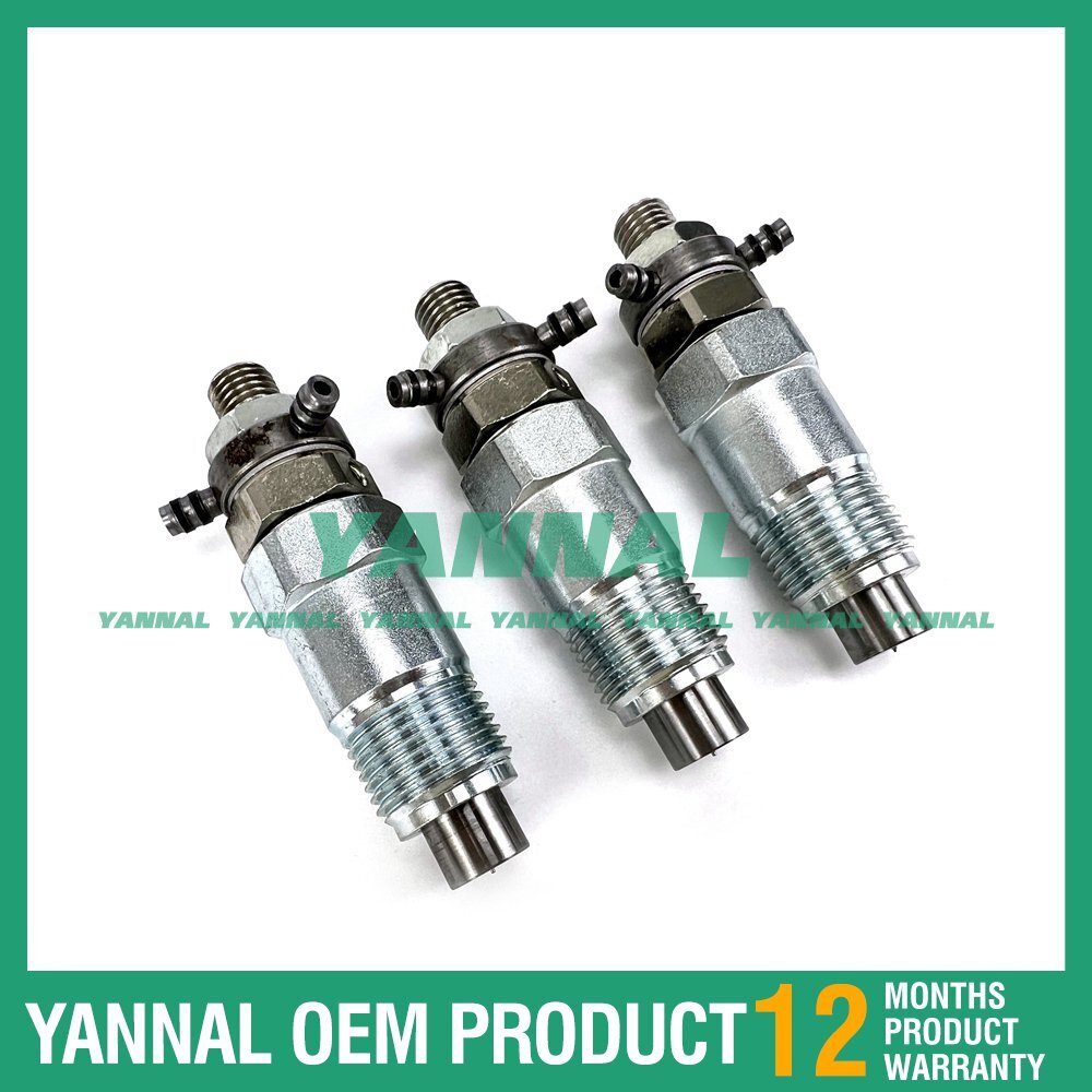 4-pack of fuel injectors suitable for Bobcat 743, 643, 645, Kubota D750, D850, V1702, V1902 3974254