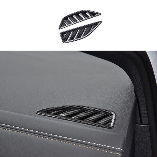 for Volkswagen ID.4 2021-2024 Carbon Fiber Dashboard Upper Air Outlet Vent Trim