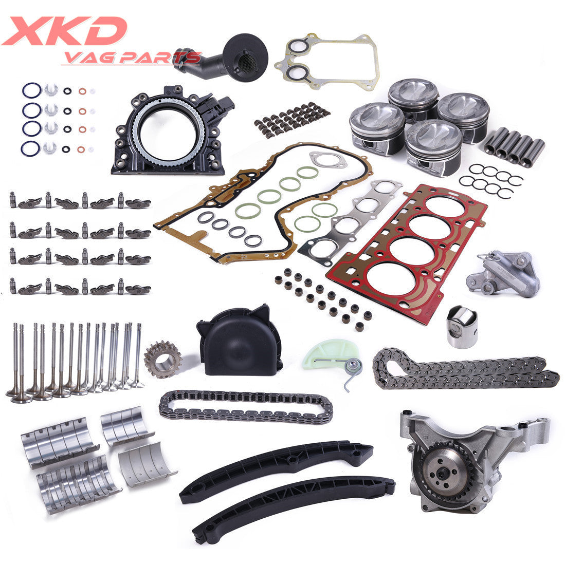 1.4T piston and CAXA engine gasket overhaul and rebuild kit suitable for Volkswagen for Golf , for Jetta , and for Tiguan .