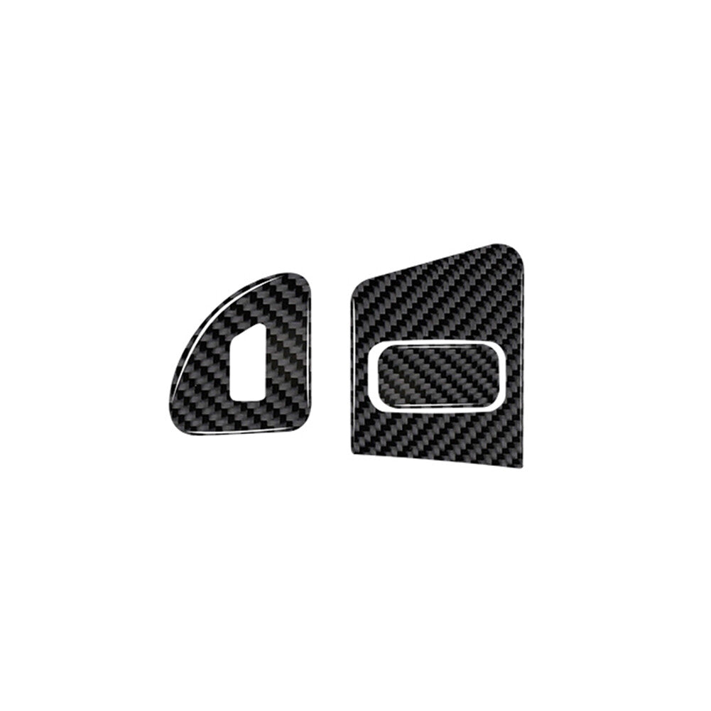 3X Carbon Fiber Right Of Steering Wheel Cover Trim for Honda for Civic Si 2002-2005