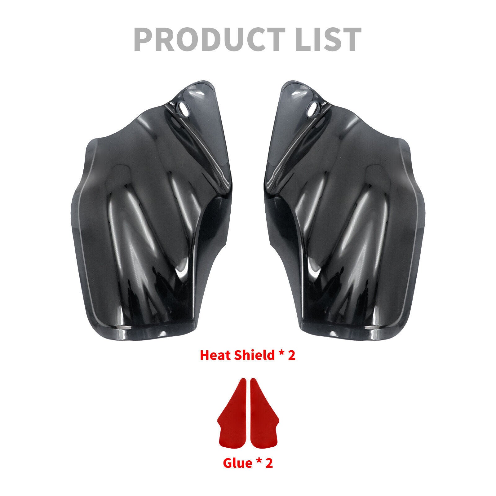 Black Saddle Shields Heat Deflectors Fits For Sportster Iron 883 1200 2014-2023