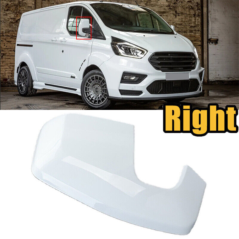 for ford  Transit Custom White Door Wing Mirror Cover Cap Right Passenger Side